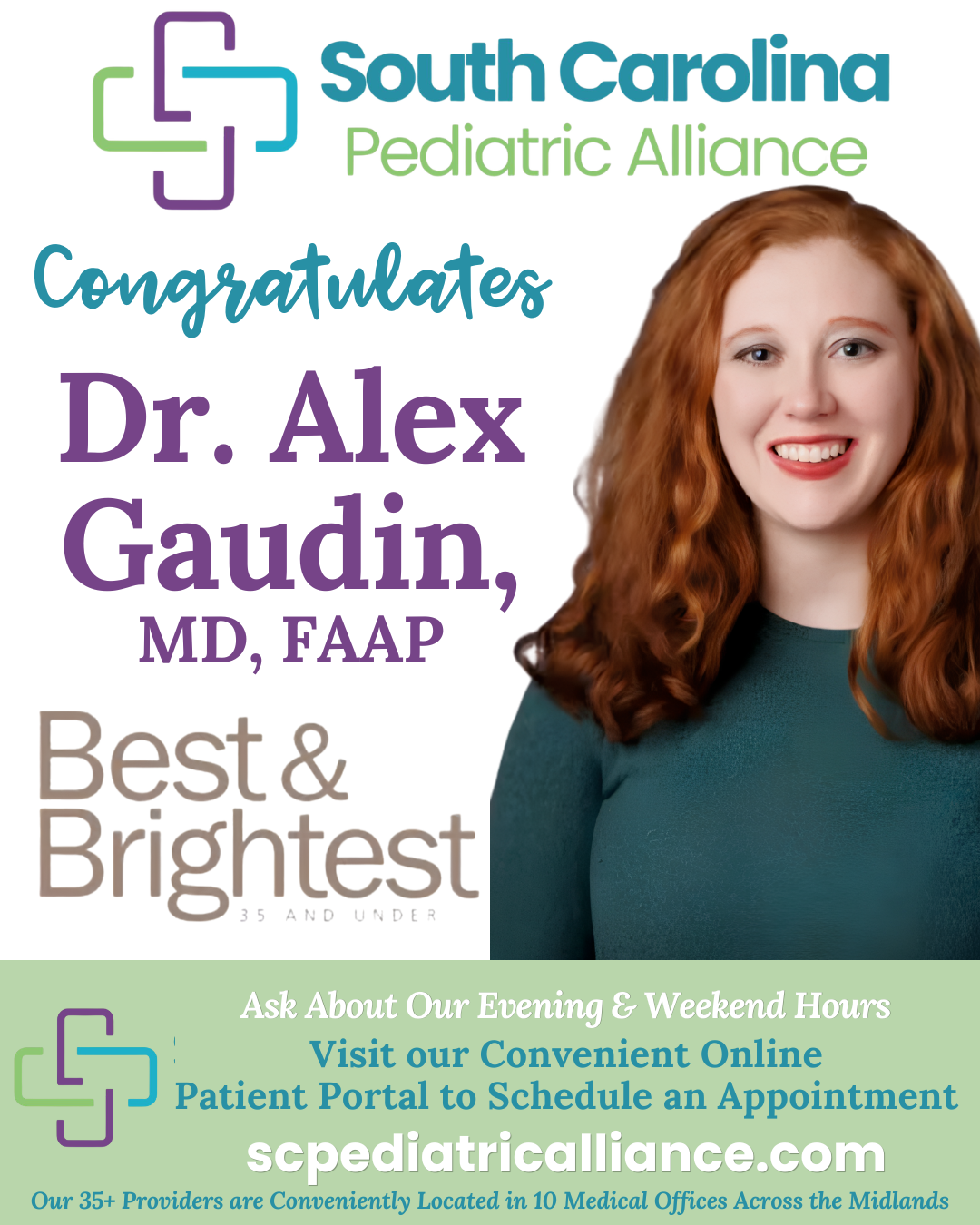 Dr. Alex Gaudin Named to Best & Brightest 35 & Under
